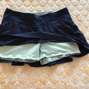 Lululemon navy skort